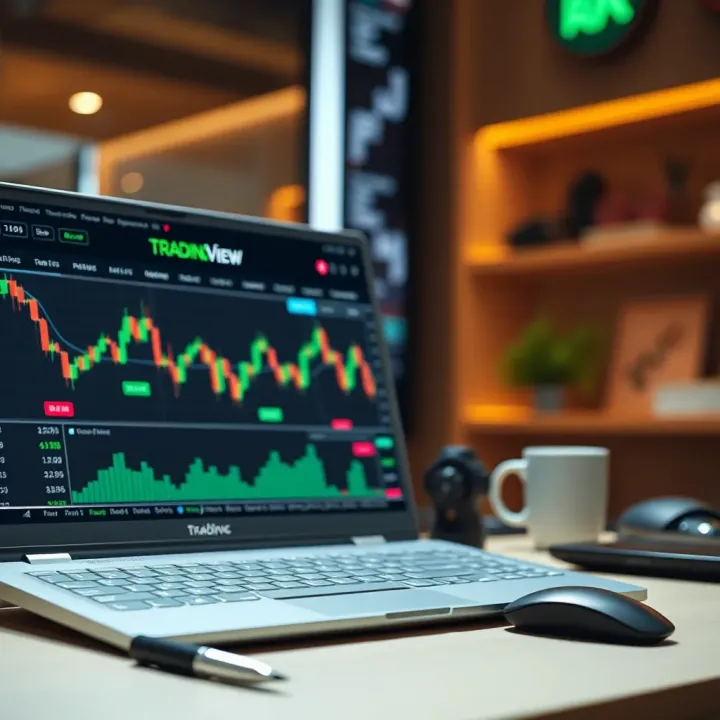 Overview of TradingView interface showcasing customizable tools and risk management features for binary options traders