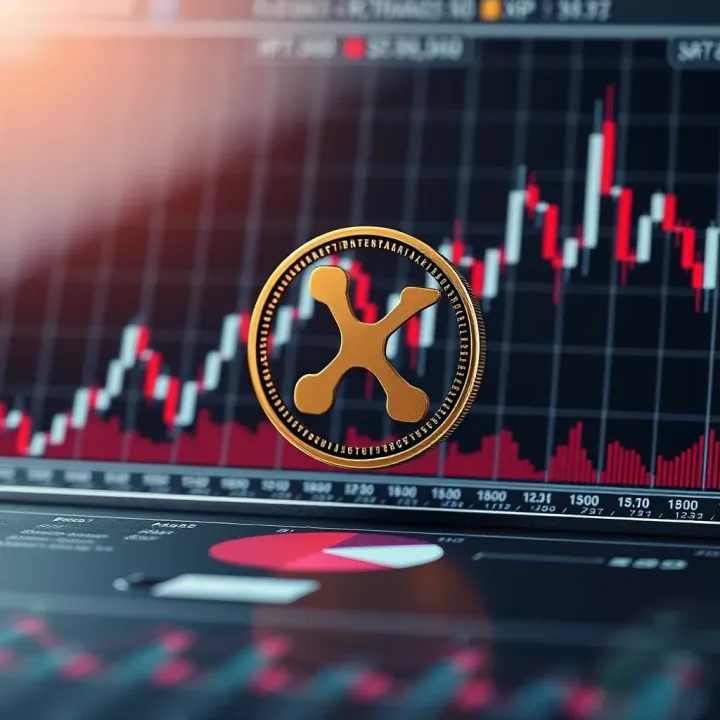 Graph showing XRP price trends influenced by economic and technological factors